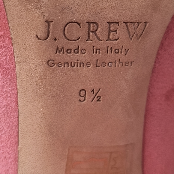 J Crew Stella Coral pink heels pumps shoes size 9 1/2 - Picture 7 of 10